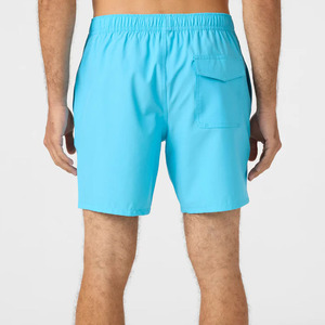 Shorts de surf pour hommes, écologiques, à séchage rapide, avec extensible sur le devant, en polyester, maillot de bain uni, vêtements de plage, cordon de serrage, décontracté, vente en gros rapide - Product Image 5