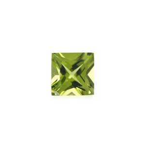 อัญมณีควอตซ์เพอริโดทจากธรรมชาติคุณภาพสูง6มม.-7มม. ทรงวงรีเหลี่ยมเพชรพลอยสีเขียวตัดสี่เหลี่ยมอัญมณีหลวมสำหรับทำเครื่องประดับ - Product Image 3