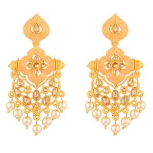 Pemasok Perhiasan Pengantin India Anting-Anting Pernikahan Menjuntai Enamel Kristal Perhiasan Grosir Pabrikan India untuk Wanita