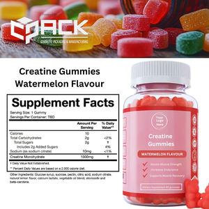 Fabriqué aux États-Unis Offre Spéciale qualité supérieure approvisionnement en vrac créatine bonbons gommeux OEM complément alimentaire 60ct saveur pastèque adultes - Product Image 3