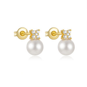 Pendientes ROXI S925 de Plata de Ley con Circonita, Pétalos, Triple Cristal, Concha, Perla y Estrella para Mamá, Mujeres y <span class=keywords><strong>Niñas</strong></span> - Product Image 1