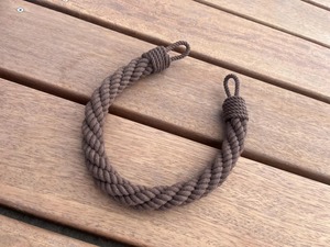 <b>Curtain</b> holdback <b>Curtain</b> <b>tieback</b> Brown cotton rope - Product Image 4