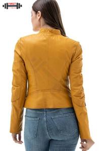 2025 High Premium Modern Design <b>Women</b> Original Pure Leather <b>Jackets</b> <b>Women</b> Genuine Sheepskin Leather <b>Jacket</b> Custom Leather Ladies - Product Image 3