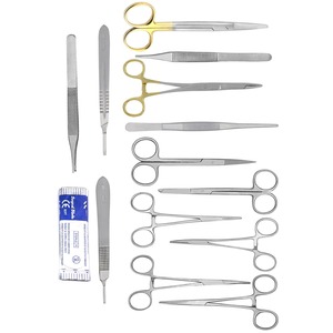 Meilleur prix, nouveauté, kit d'instruments manuels de chirurgie générale de 23 pièces, ensemble d'instruments chirurgicaux en acier inoxydable, en métal durable - Product Image 4