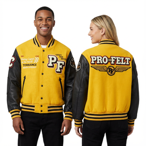 Vestes universitaires personnalisées en gros de style américain pour l'hiver et l'automne, logo personnalisé, vestes de baseball pour hommes, veste de collège pour hommes - Product Image 6