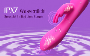 Conejo vibrador 10 frecuencia vibración consolador Usb recarga punto <span class=keywords><strong>G</strong></span> empuje vibrador juguetes sexuales para mujer - Product Image 5