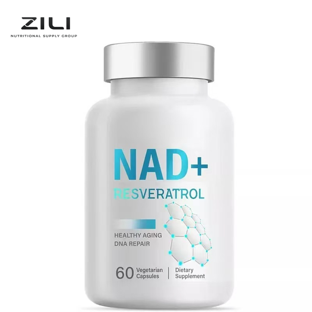 OEM Private Label NAD+ Resveratrol Capsules 900mg Anti Aging Energy Support Cellular Health Adult Dietary Supplement for Men