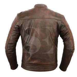 Vente en gros 100% vestes de moto d'hiver en cuir véritable veste de moto coupe-vent et imperméable de course automobile personnalisée - Product Image 6