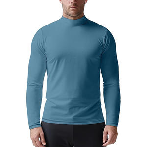 Chemise de compression à manches longues personnalisée pour hommes avec protection UV en tissu respirant et options de marque personnalisées - Product Image 1