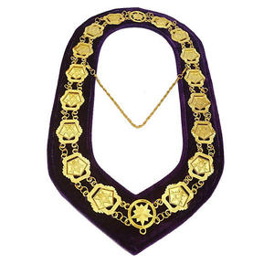 Collier de chaîne pour officiers de l'arche royale, régalia de la franc-maçonnerie, collier avec chaîne et bijoux de haute qualité - Product Image 6