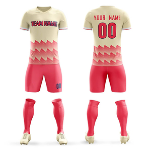 Venta al por mayor de los hombres cómodos transpirables de fútbol desgaste libre de diseño personalizado sublimación Jersey Kits de uniforme de fútbol personalizado para equipos - Product Image 3