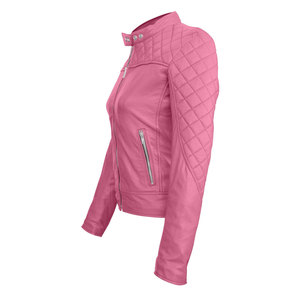 Hot Sale High Quality Women's Regular <b>Winter</b> <b>Leather</b> <b>Jackets</b> Knitted Custom Logo Fashionable - Product Image 3