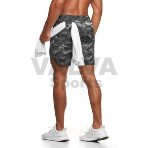 Short de sport en coton pour hommes, style fitness décontracté, avec logo personnalisé, taille XS, pour la musculation - Product Image 4