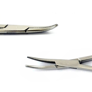 Pinza Hemostática de Acero Inoxidable de Alta Calidad, Tipo Mosquito, Curva, 12.5 cm, Pinza Quirúrgica - Product Image 2