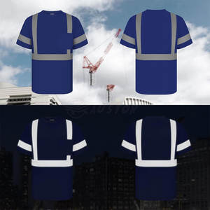 Vente en gros de t-shirts haute visibilité de sécurité vêtements de travail à la mode réfléchissants vêtements de t-shirt haute visibilité à vendre - Product Image 5