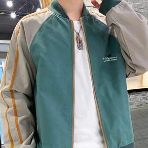 เสื้อแจ็คเก็ตสไตล์สปอร์ตสำหรับผู้ชาย แบบลำลอง มีฮู้ด แต่งสีตัดกัน ปิดด้วยซิป เหมาะสำหรับใส่ในฤดูหนาว - Product Image 4