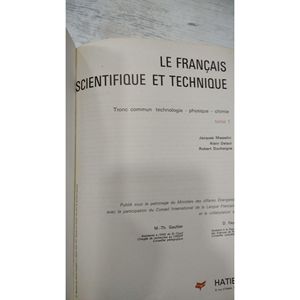 Francese-scientifico e tecnico 1