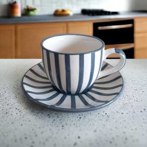 ชุดถ้วยชามเซรามิคพอร์ซเลนสีฟ้าและสีขาวสำหรับรับประทานอาหารชุดเครื่องใช้บนโต๊ะอาหารชามสลัดในครัวแบบคลาสสิก - Product Image 3