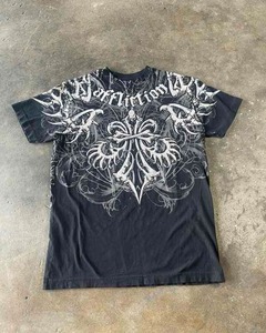 Camiseta Casual Extra Grande para Hombre, 100% Algodón Satinado, Logotipo Personalizado, 260G, Impresión Serigráfica, Venta al Por Mayor - Product Image 3