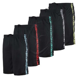 Paquete de 5 pantalones cortos de baloncesto atléticos de secado rápido de malla transpirable para Hombre Ropa Deportiva de secado rápido con bolsillos - Product Image 3