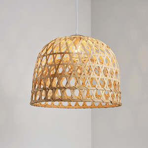 Abat-jour populaire pendentif abat-jour couverture artisanat tissé osier bambou papier Carton salle à manger salle d'exposition asiatique économie d'énergie - Product Image 1