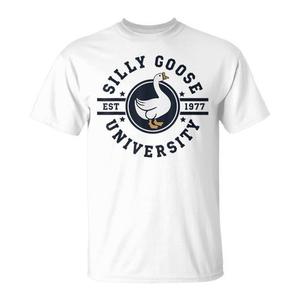 Maglietta promozionale vintage con meme di Silly Goose University - Product Image 2