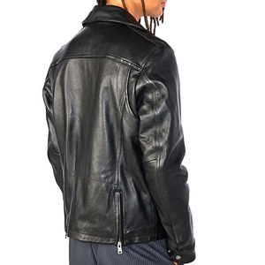 Chaqueta de Cuero Sintético con Cremallera para Hombre, Talla Grande, a la Moda, para Invierno, Impermeable, Transpirable, con Logotipo Frontal, Estilo Urbano, Oferta 2025 - Product Image 4