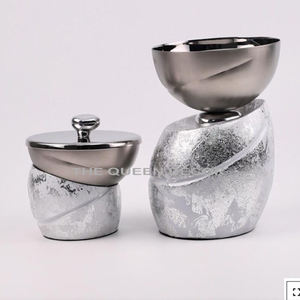 Most Demanded Stainless Steel Blue and <b>Silver</b> Coil and Wax <b>Burner</b> Tabletop Decorative Home & Hotel Incense Bakhoor <b>Burner</b> - Product Image 1