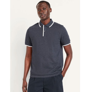 Polos informales de manga corta para hombre de algodón 100% de alta calidad personalizados en blanco al por mayor de alta calidad - Product Image 2