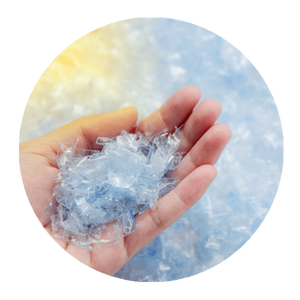 Se venden copos transparentes de PET lavados en caliente reciclados de alta calidad. - Product Image 2