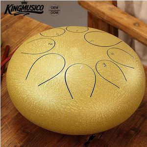 Tambour à langue en acier noir de 8 pouces à 8 notes, type Handpan et Chakra, avec sac et maillet GRATUITS - Vente en gros - Product Image 2