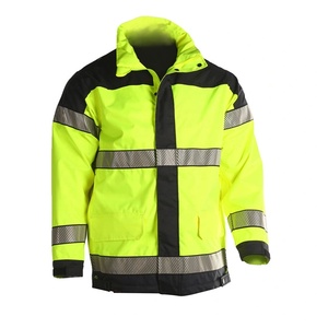 Uniforme de Trabajo Industrial al por Mayor, Ropa de Seguridad de Alta Visibilidad, Chaqueta Reflectante Impermeable de Poliéster, Ropa de Trabajo para Exteriores Unisex - Product Image 5