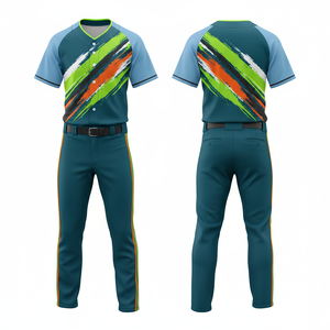 Uniforme de baseball de performance, sur mesure, en maille polyester, séchage rapide, édition professionnelle pour équipe - Product Image 3