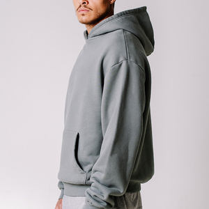 Sweat à capuche décontracté pour hommes Sweat-shirt baggy en polaire brossée douce pour l'hiver Vente en gros - Product Image 5