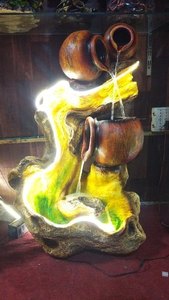 Fontaine d'eau motorisée éclairée en FRP de haute qualité représentant le Dieu Shiva pour une utilisation en intérieur/extérieur dans les jardins, les maisons et les hôtels - Prix raisonnable - Product Image 6