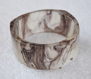 FAIRJewelry Resin Acrylic <b>Bracelet</b> Bangle Exaggerated Dazzling Multicolor Wide Irregular Square Acrylic <b>Bracelets</b> for <b>Women</b> - Product Image 1