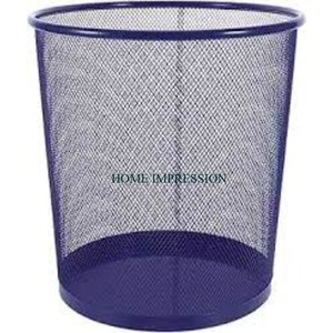Cubo de basura de estaño galvanizado redondo de diseñador estándar con tapa de alta demanda gran hogar y dormitorio cubo de basura interior en la India - Product Image 5