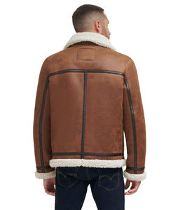 Chaqueta de Cuero Sherpa con Piel de Oveja para Hombre, Nueva Producción de Alta Demanda, Elegante para Hombre y Mujer - Product Image 6
