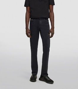 2025 nouvelle dernière conception en gros pas cher Streetwear couleur personnalisée coupe régulière taille haute droite Denim pantalon hommes - Product Image 6