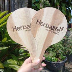 ใบปาล์มเวียดนาม Areca spathe ทำจากไม้ไผ่ขนาดกลางอมีเลียสำหรับตกแต่งโลโก้2024สีน้ำเงิน - Product Image 3