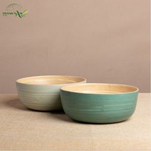 Tazón Decorativo y para Servir de Bambú Clásico Hecho a Mano, No Tóxico, Ecológico, Ligero, Desechable, para Uso Doméstico - Product Image 4