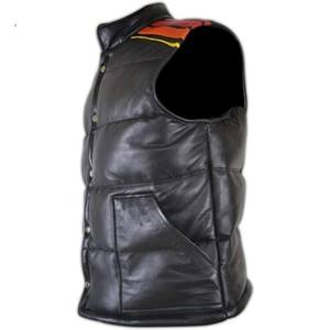 Gilet matelassé sans manches pour homme en toile avec logo personnalisé, respirant, séchage rapide, col montant, vêtement d'extérieur décontracté, coupe régulière pour l'hiver - Product Image 4