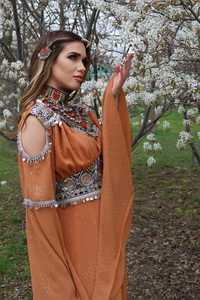 Nouveau bohème Banjara Tribal ethnique Vintage afghan Kuchi femmes longue Maxi robe manches élastiques modestes robes de soirée pour dames - Product Image 3