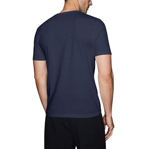 Meilleur design de haute qualité pour hommes col en V couleur personnalisée coton polyester respirant col en v t-shirts à vendre respirant personnalisé - Product Image 2