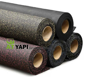 Baldosas de Goma Antideslizante de Alta Calidad ATYAPI AT-RF02 de 20 mm para Gimnasio Centro de Fitness Cobertura Personalizable para Garaje Balcón en Negro - Product Image 5
