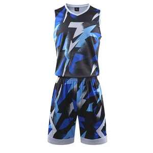 Nuevo DISEÑO DE LLEGADA Impresión digital Transpirable Secado rápido Antibacteriano Unisex Adulto Nombre del equipo personalizado Uniforme de baloncesto Último - Product Image 2