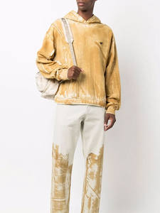 Sudadera Unisex con Capucha, Estilo Acid Wash, 100% Algodón, Ligera, Ecológica, para Invierno, con Logotipo Personalizado, Corte Holgado, Larga, para Otoño - Product Image 2