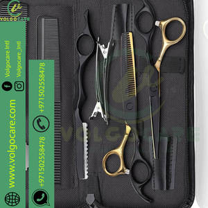 Tijeras de corte de pelo de peluquero de grado profesional Mango de acero inoxidable de grado de salón Punta de hoja afilada Estilo único - Product Image 4