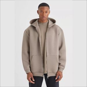 Sudadera con capucha y cremallera de fabricante superior para hombre Sudadera con capucha de moda de gran tamaño personalizada de rizo de algodón 100% al mejor precio - Product Image 3