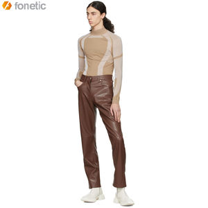 กางเกงหนังลำลองของผู้ชายออกแบบเองได้2022มีซิปกันลมและกันรอยยับ - Product Image 4